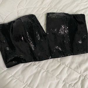 Black Sequins Bustier